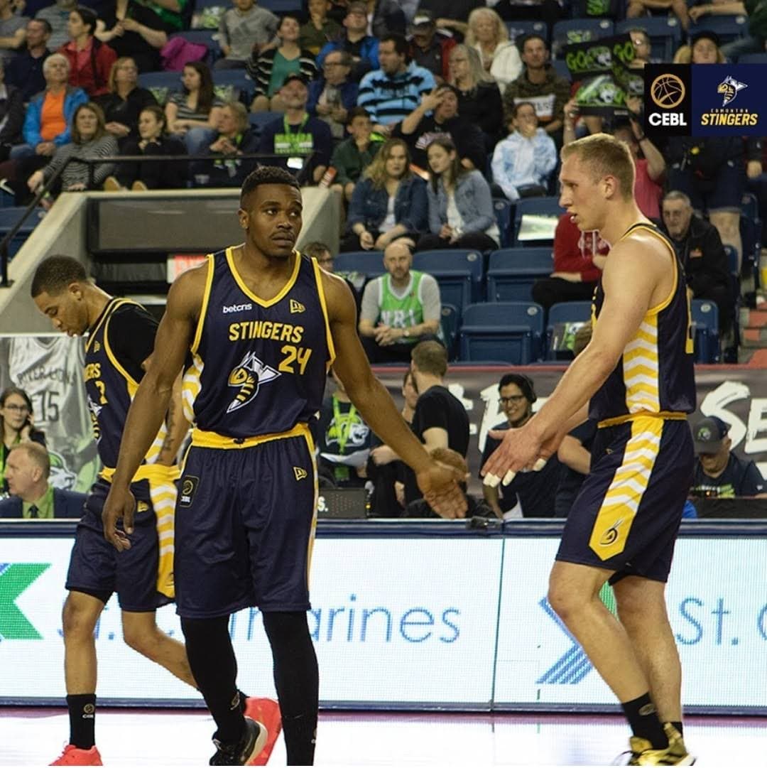 Kenny Otieno with the Edmonton Stingers